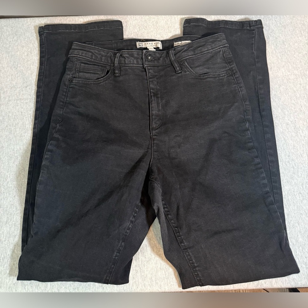 Anne Klein High-Rise Bootcut Black Denim Jeans 🖤👖